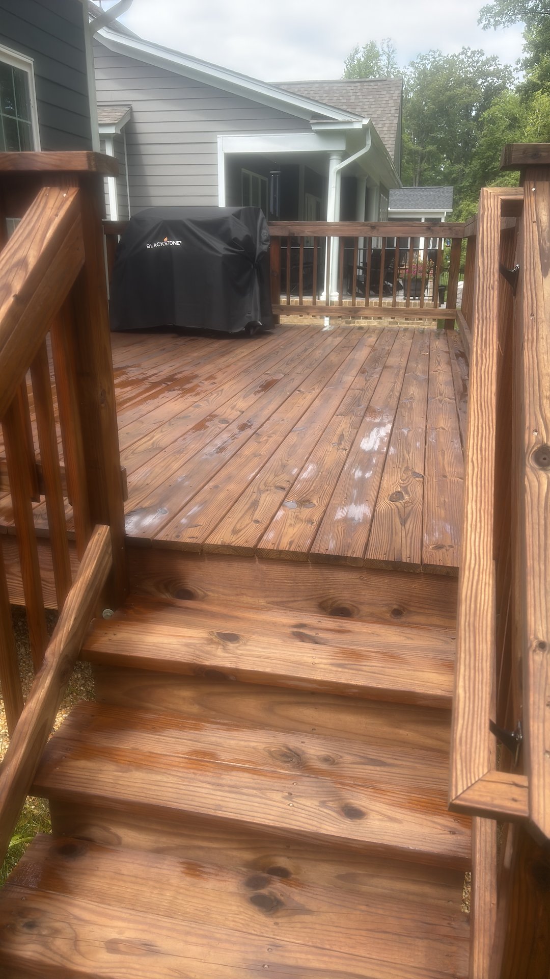 Deck Staining natural oil in Goochland Thumbnail